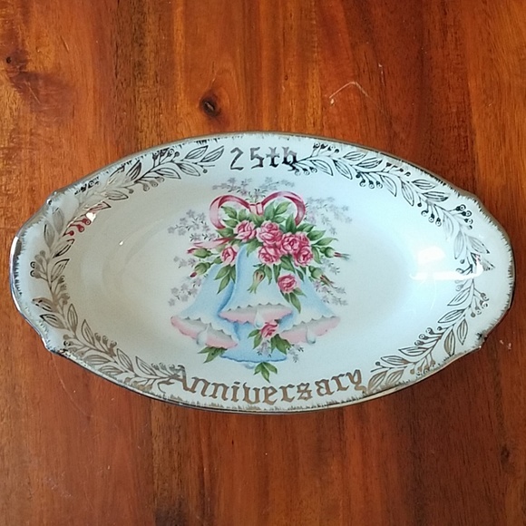 Vintage Dining Vintage Norcrest Fine China 25th Anniversary Dish
